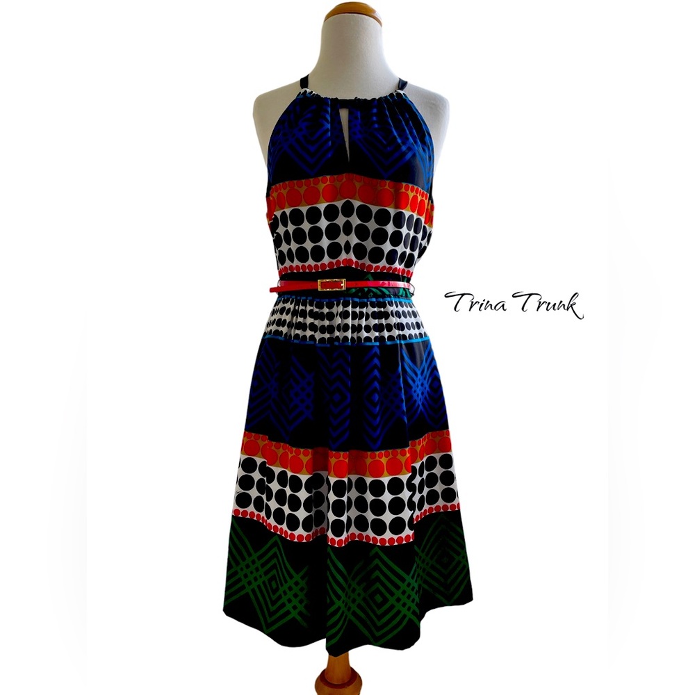 Trina Turk Shape Study Chazz Halter Dress